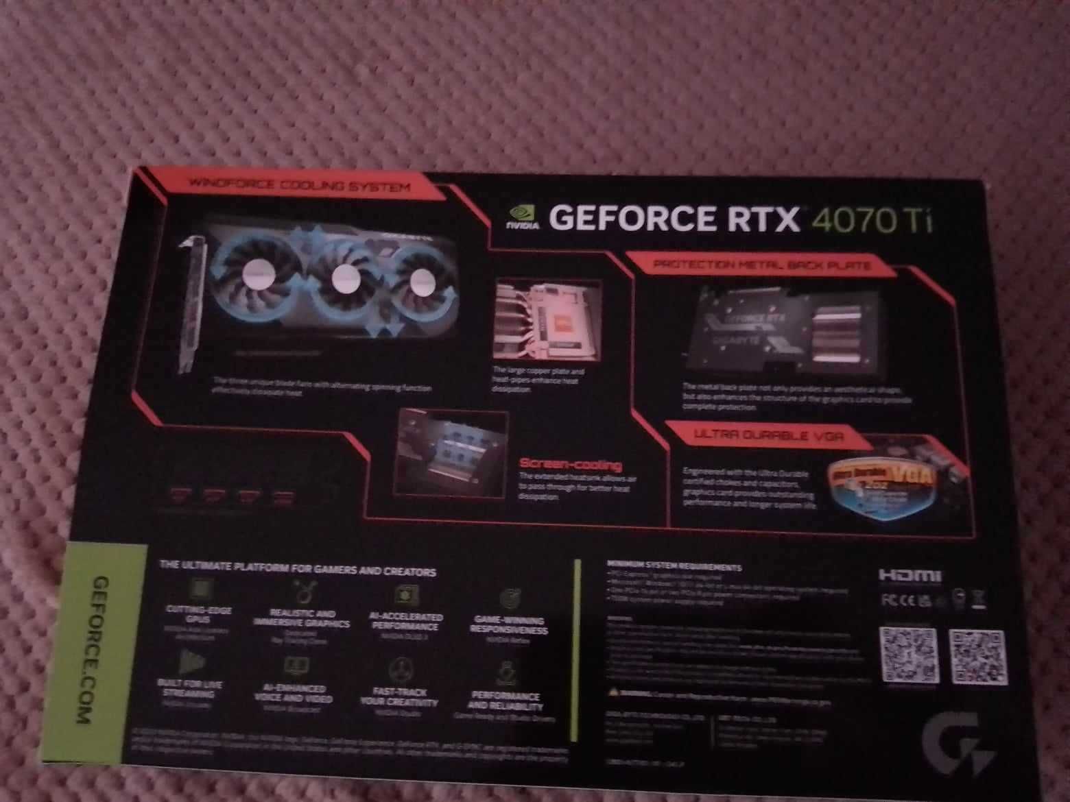 Karta Graficzna GIGABYTE GeForce RTX 4070 Ti