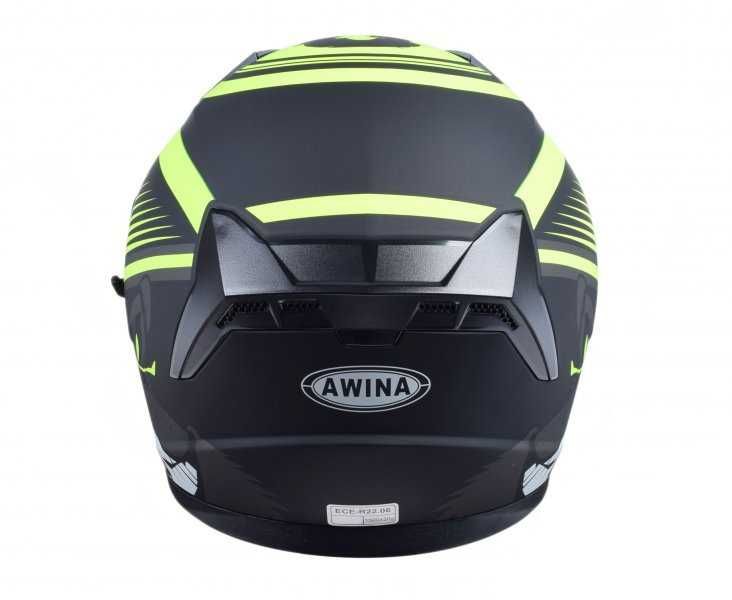 KASK Otwarty Motocyklowy FLUO MATT Sskuter Chopper ECER 22.06 + BLENDA