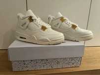Jordan 4 Retro Metaliczny Złoty EUR 40