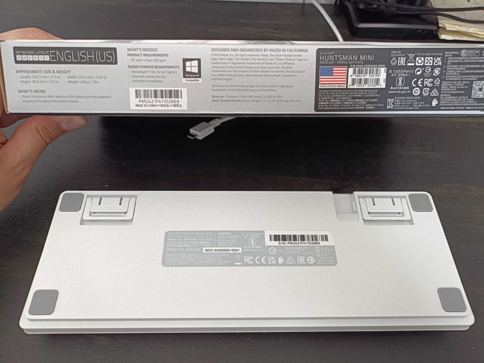 Teclado Razer Huntsman Mini Branco