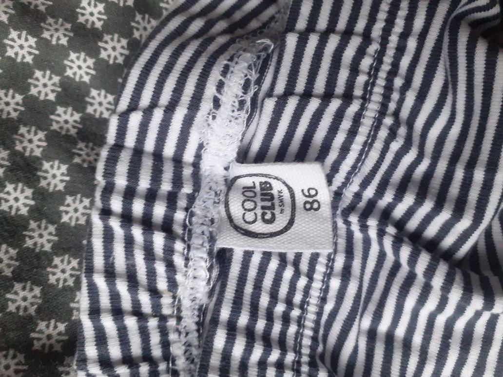 nowe Legginsy w paski 86 smyk czarno-białe prążkowane