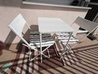 IKEA FEJAN stół i 2 składane krzesła, na balkon lub ogród