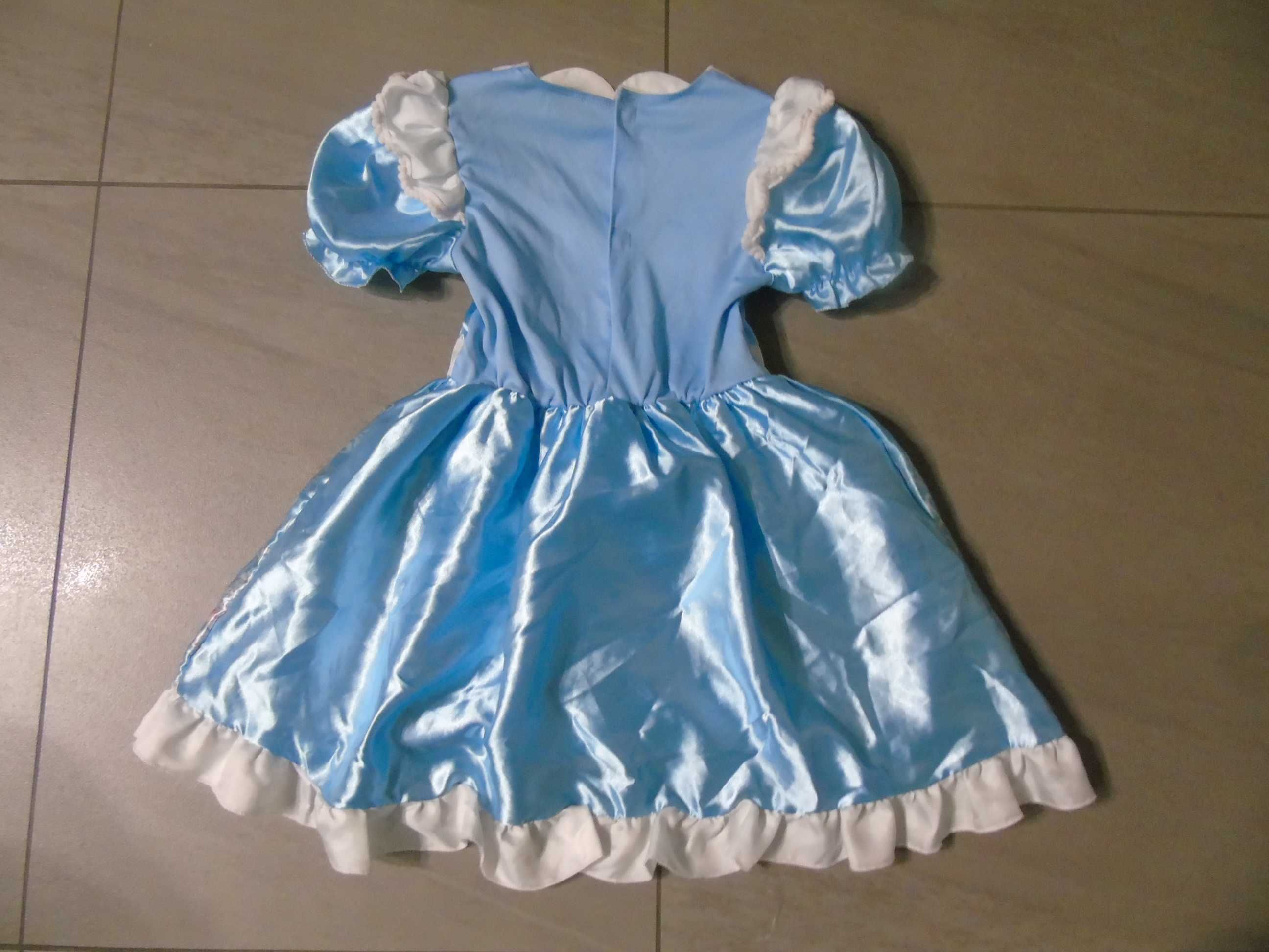 strój sukienka Alicja w Krainie Czarów 7-8 lat