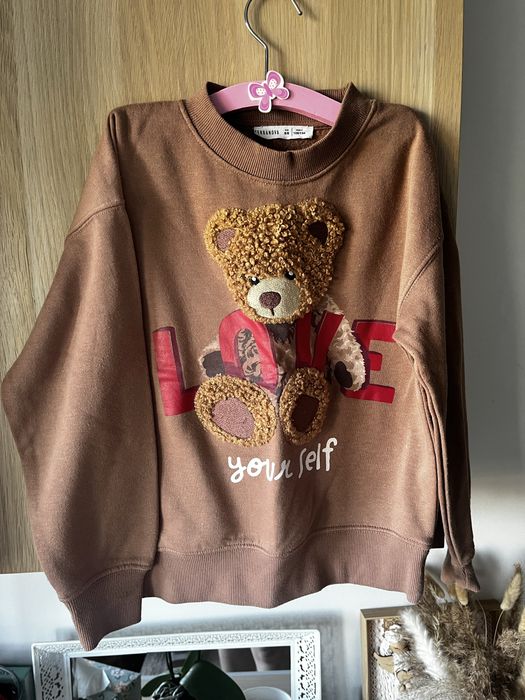 Bluza z misiem Terranova rozmiar 128/134