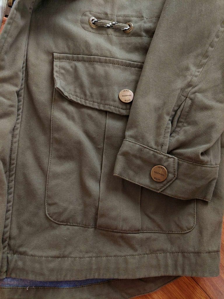 Parka, kurtka chłopięca Reserved rozm.164 khaki. Nowa bez metki