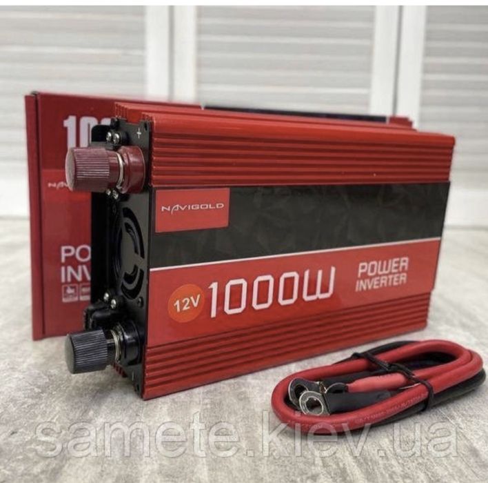 Срочно 1шт! Інвертор Navigold 1000 W, 12 В на 220 В, апроксимованн