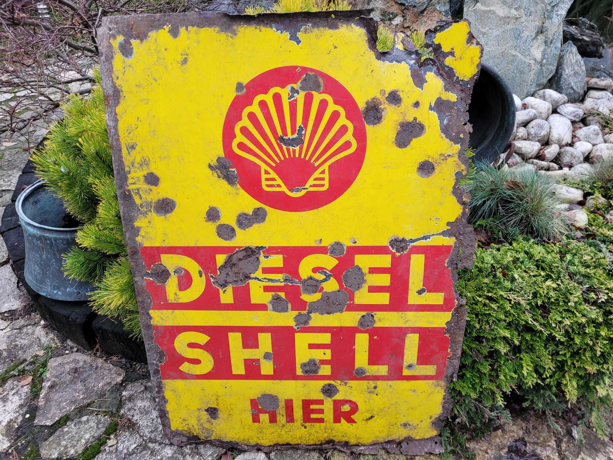 szyld emaliowany reklama tablica SHELL