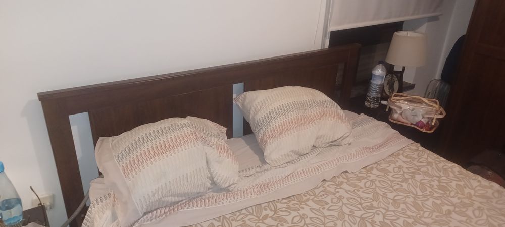Cama CASAL Castanha Ikea Songesand 170x200