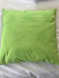 Almofadas verde alface e azul 40x40, como novas