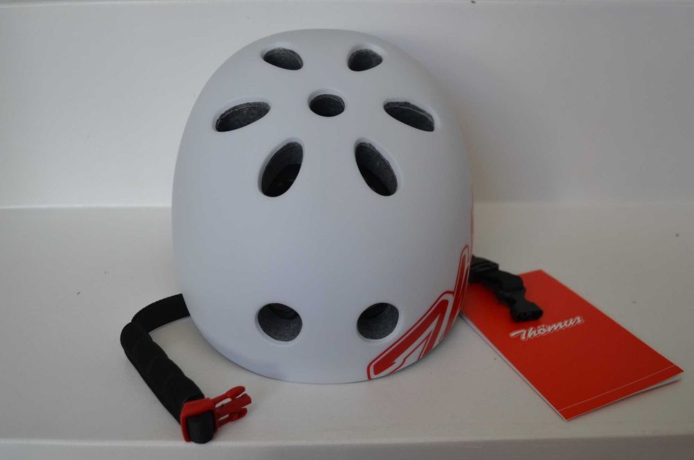 Sportowy kask rowerowy Thomus MTB S/M i M/L biały / czarny mat