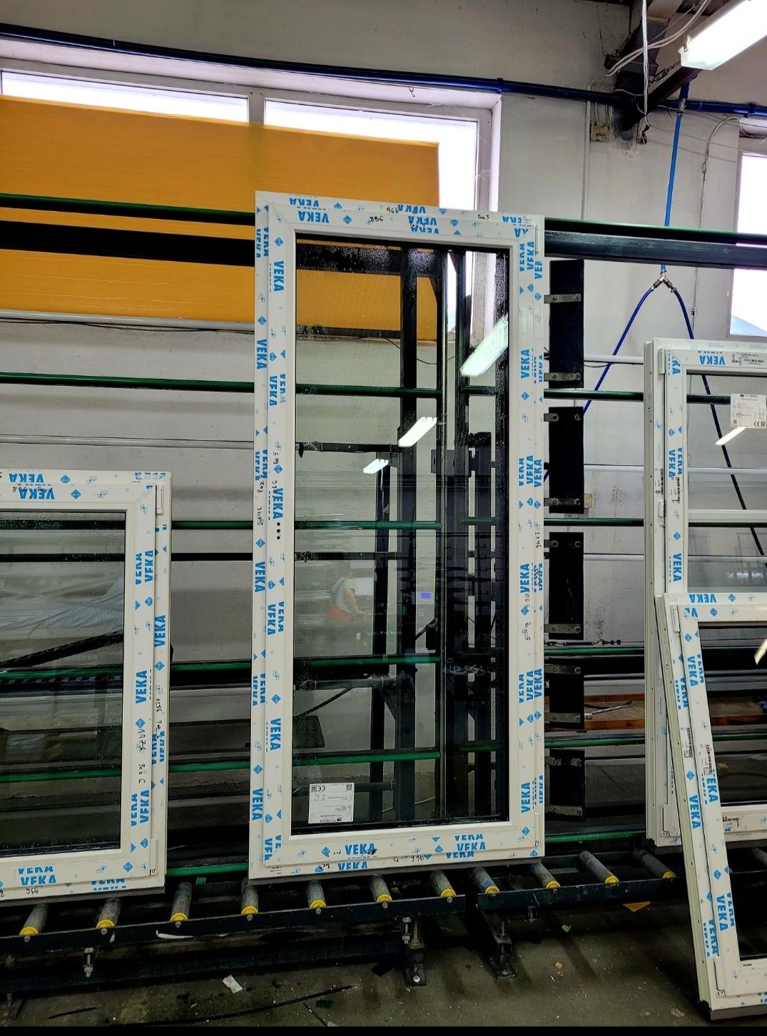 NOWE Okno VEKA SL82 Balkonowe tarasowe Dąb sheffield