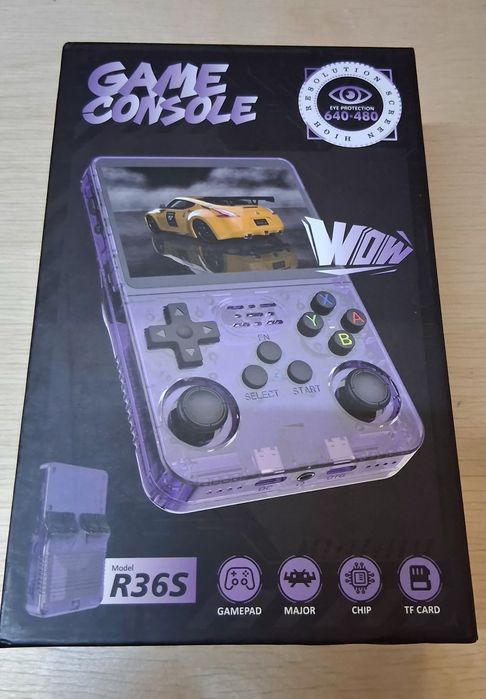 Consola Portátil Retro R36S 64gb preta