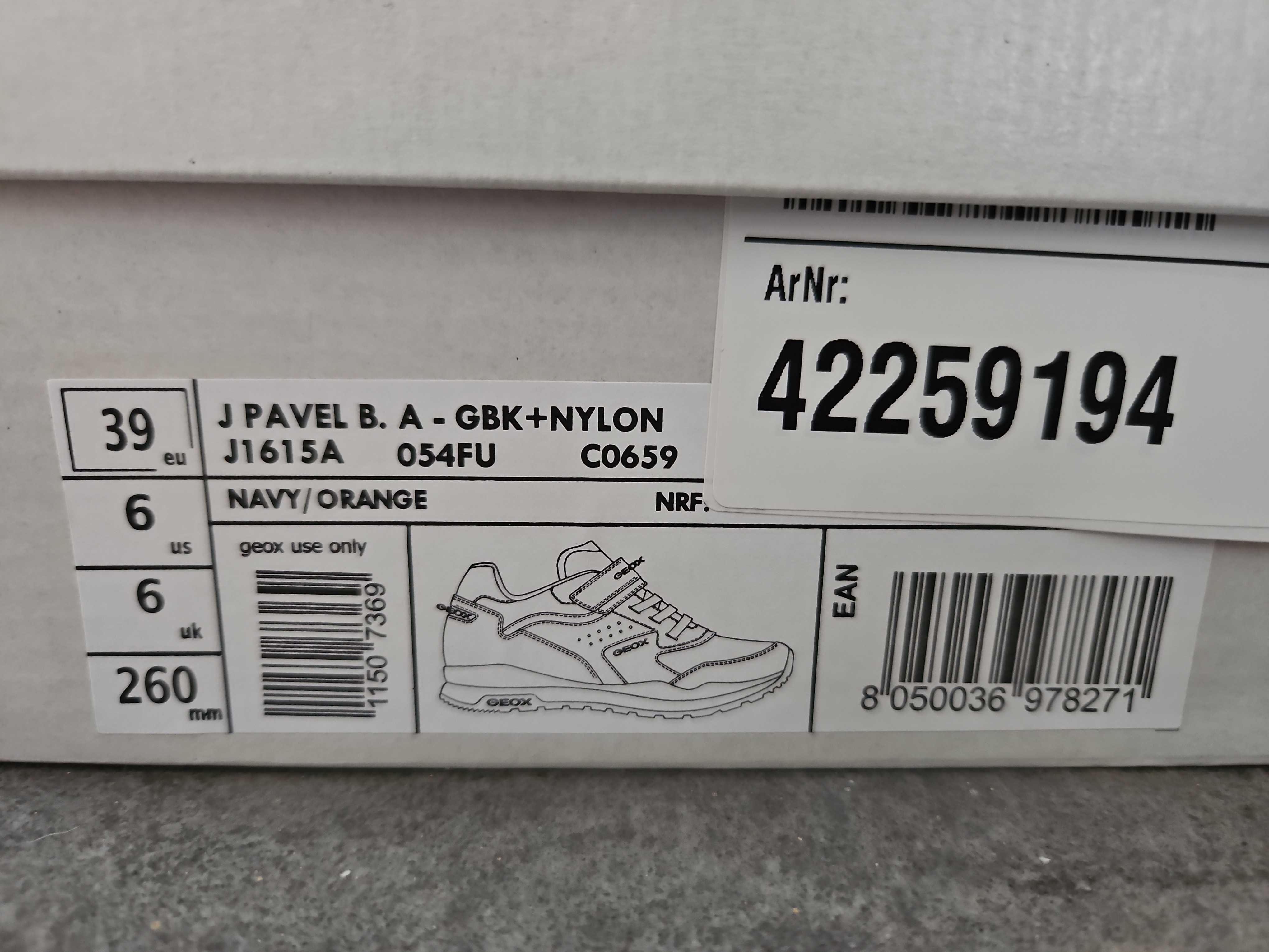 Geox NOWE Pavel 39 sneakersy