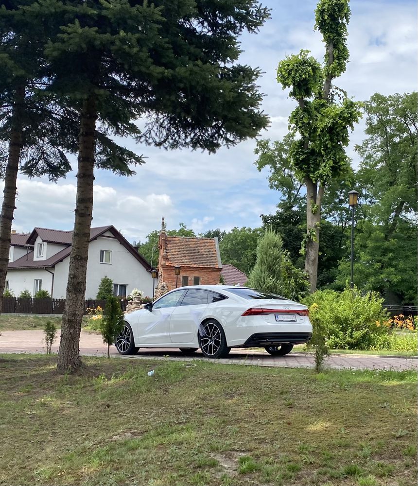 Samochod Auto Audi A7 Sline do Slubu Biała Nowy Model 2021