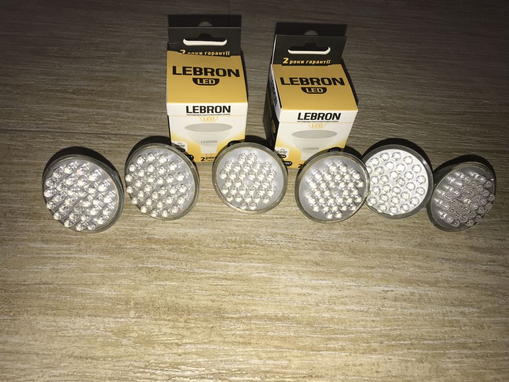 Lebron Led MR-16 5 W 5 квт/1000 год Светодиодные лампы с цоколем 6 шт.