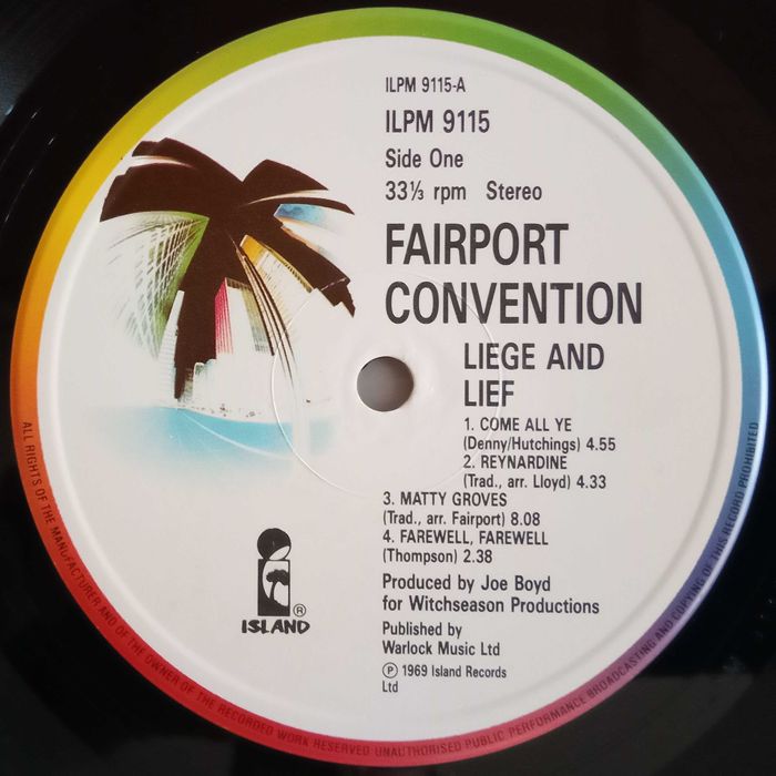 Fairport Convention - - - - - Liege & Lief - - - - - LP