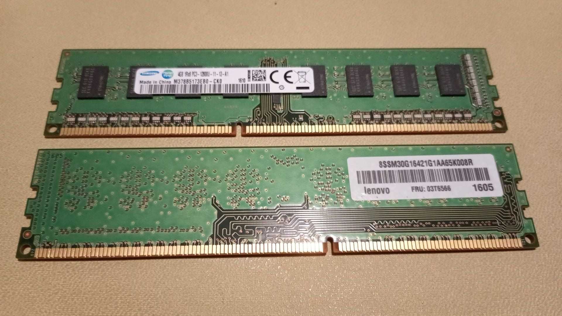 Оперативная память для ПК DIMM DDR3 1600 8 GB = 2x4 GB Samsung