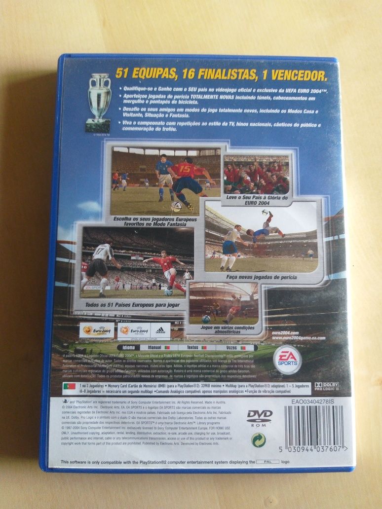 Jogo PlayStation  PS2 Uefa Euro 2004