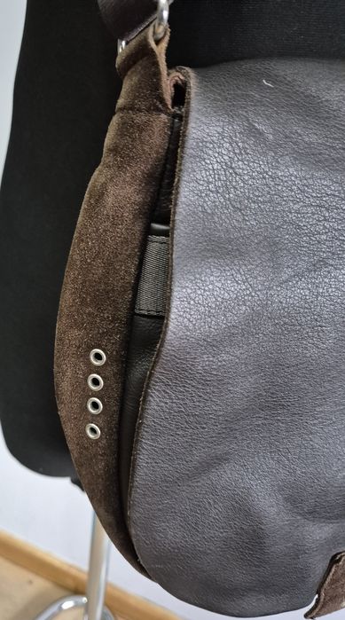 MANDARINA DUCK torebka na ramię skóra naturalna