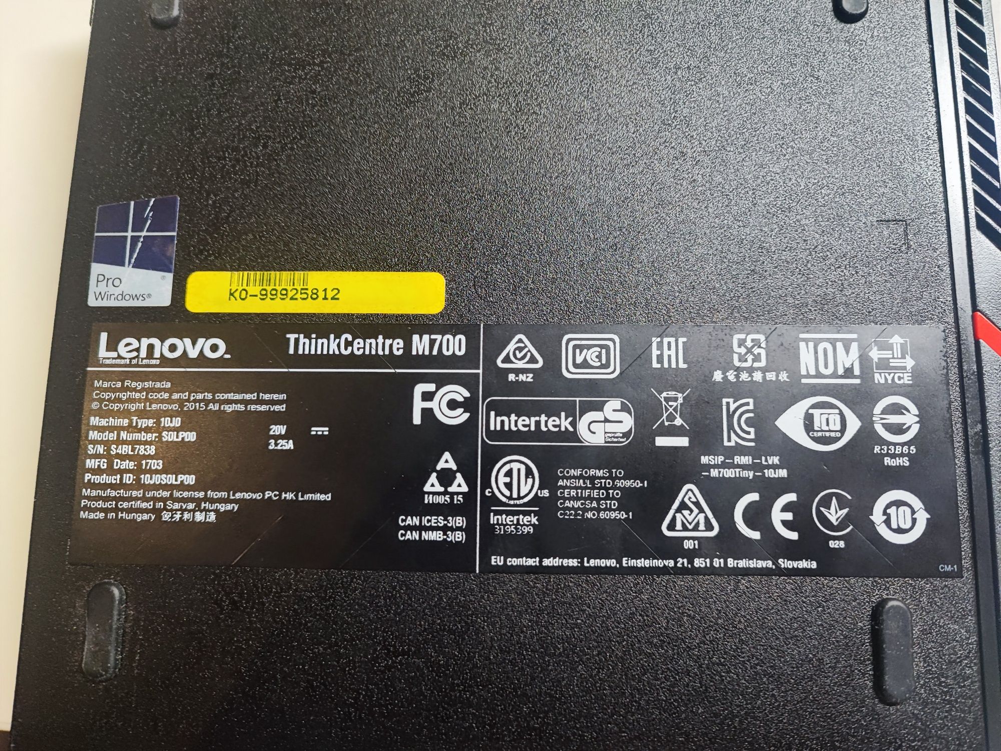 Lenovo ThinkCentre M700 i5-6500T