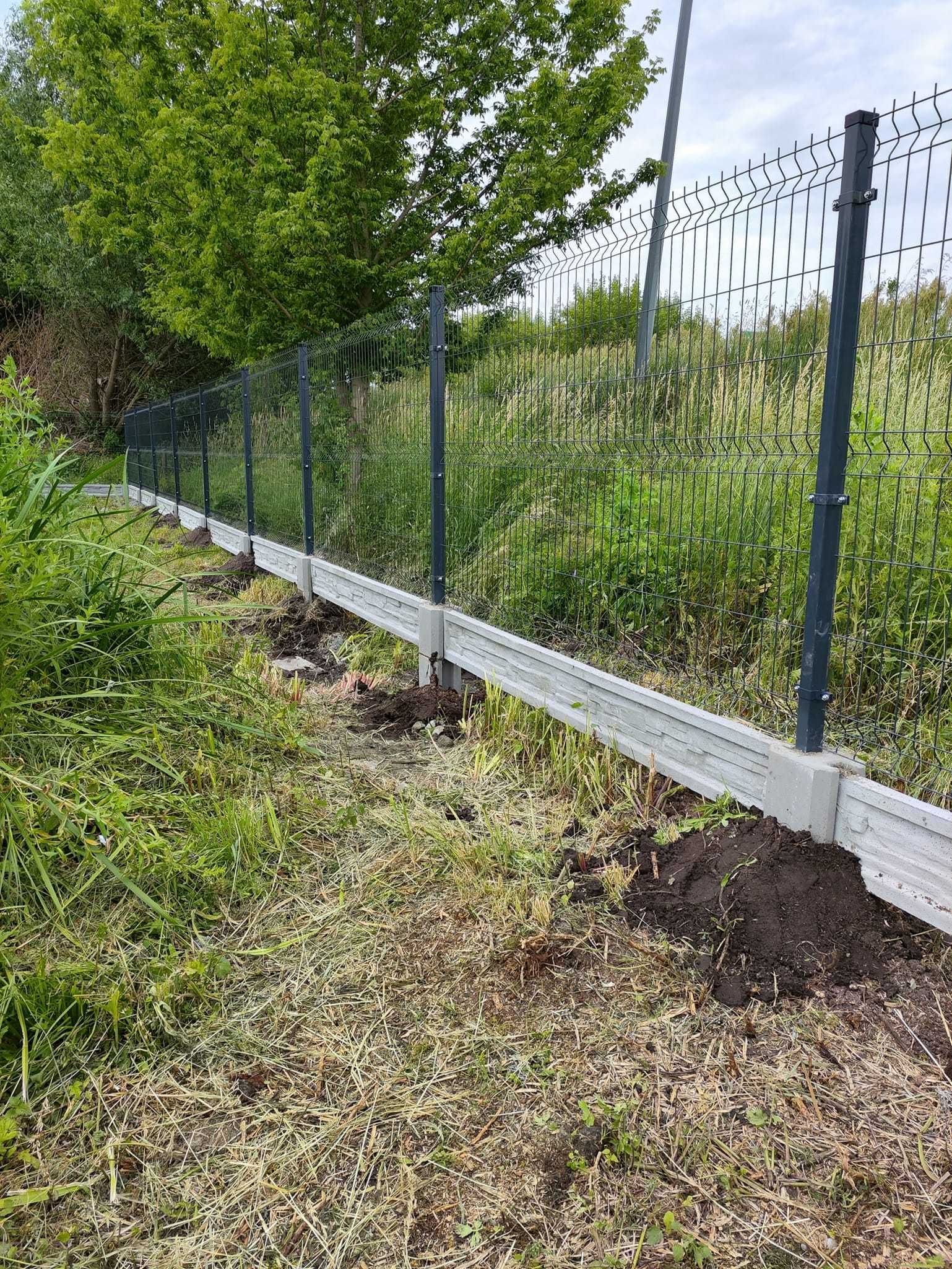 Ogrodzenie panelowe 153 cm fi 4 + podmurówka 25 cm