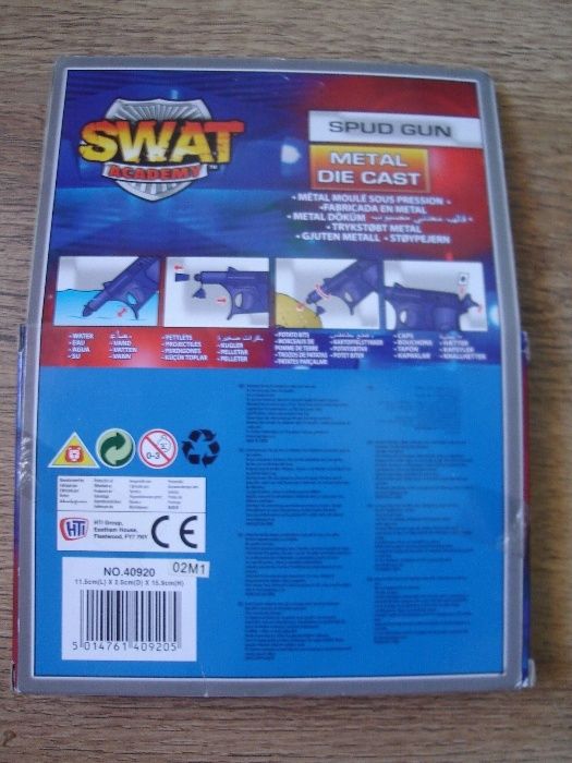 Металлический пистолет SWAT, новый, в упаковке Стреляет пульками (есть
