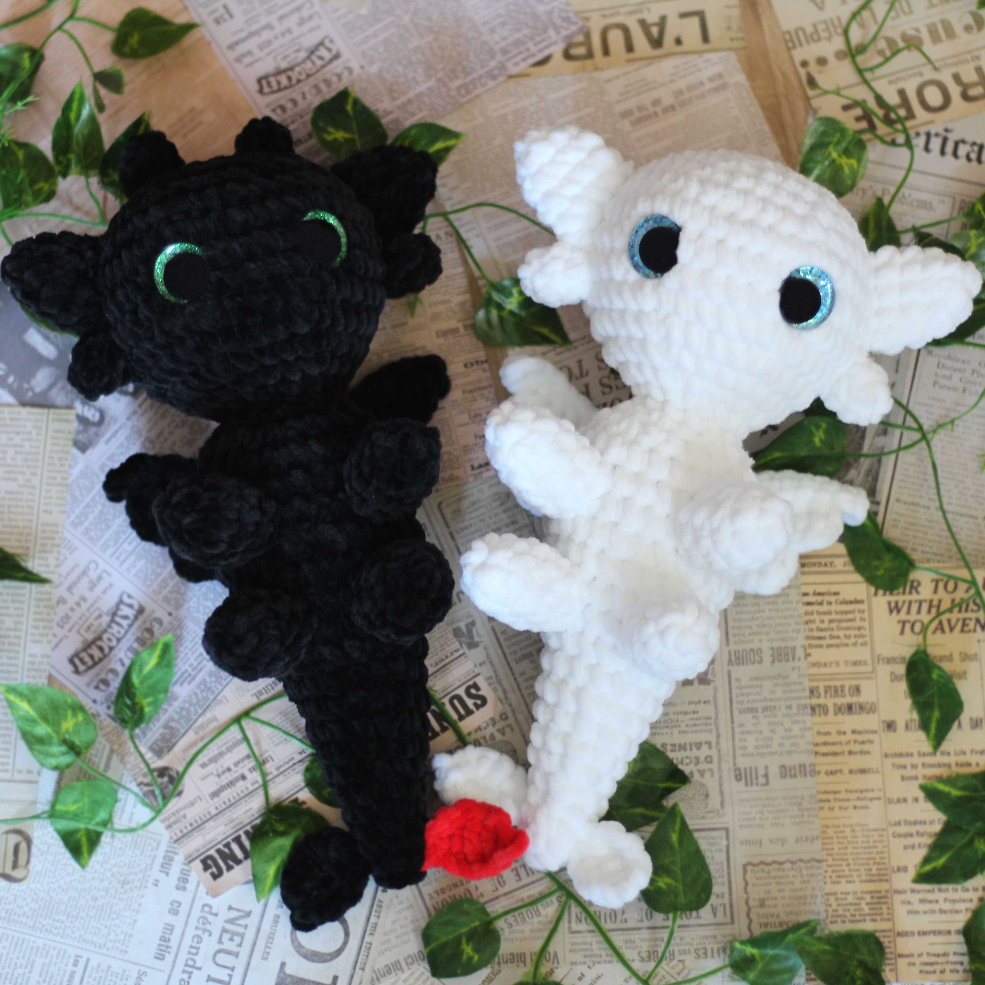 Jak wytresować smoka Biała Furia na szydełku szydełko amigurumi