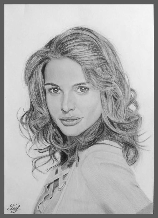 Портрет по фото олівцем