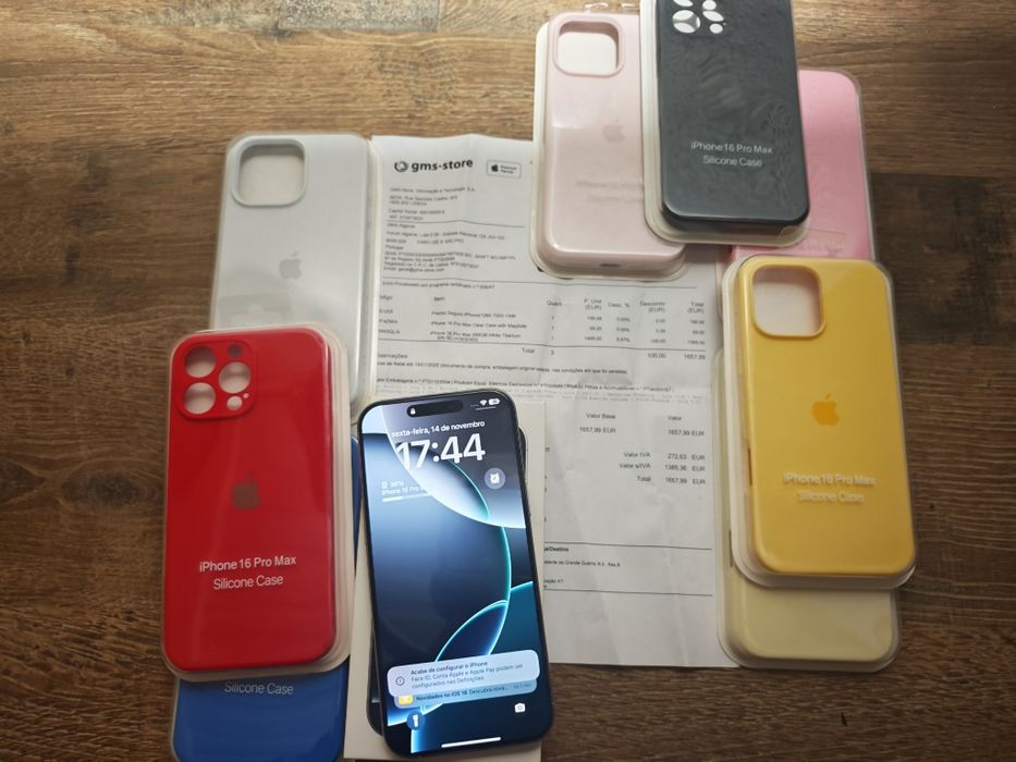 iPhone 16 Pro Max  6.9" 256GB Branco Titanium Seminovo C/Garantia