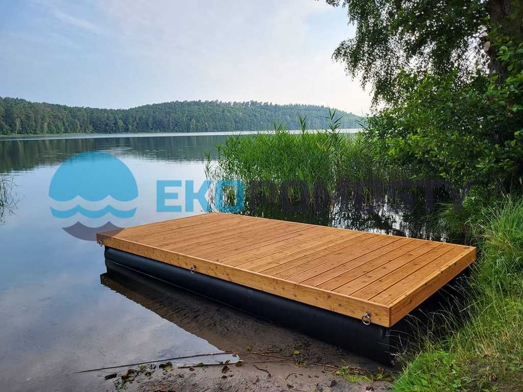 OD RĘKI - Pomost pływający, platforma pływająca, tratwa 4x2m modrzew