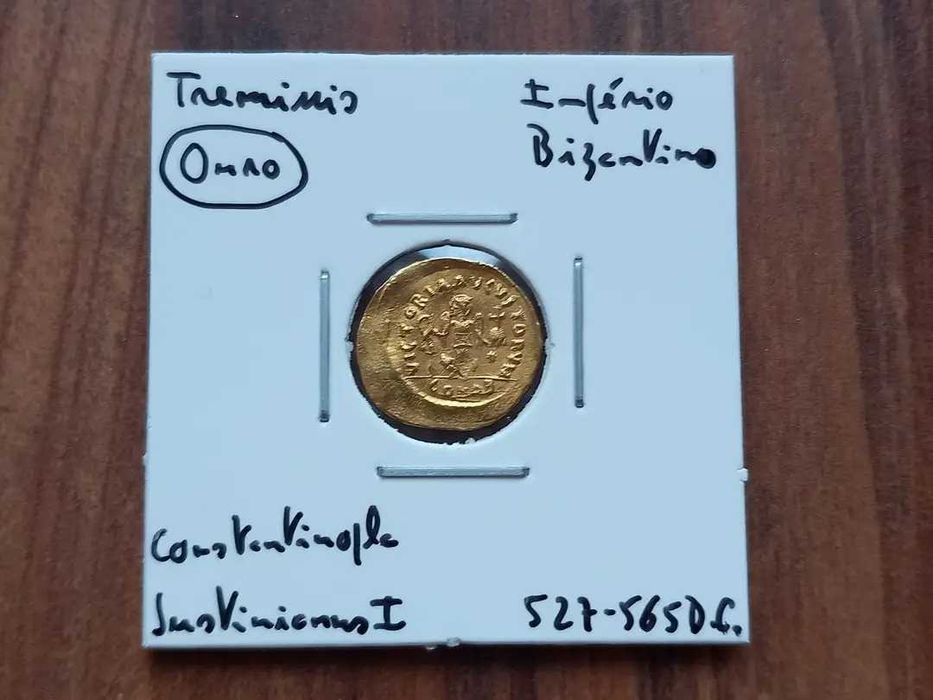 Moeda Tremisis Imp. Bizantino (Ouro) Justino I