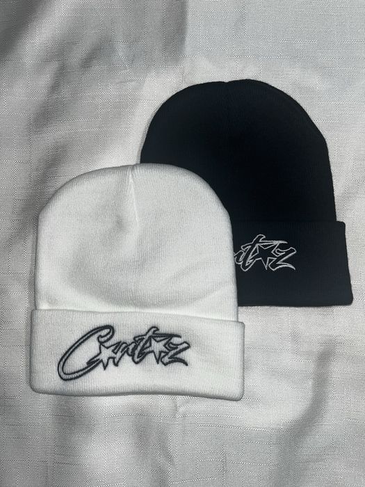 ШАПКА Corteiz чорна/біла