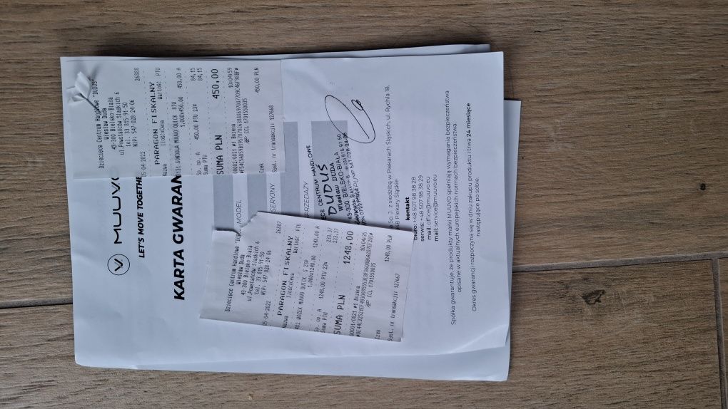 Wózek 2w1 muvvo quick plus dodatki