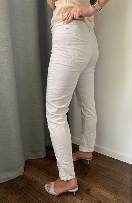 C&A białe spodnie skinny leg M