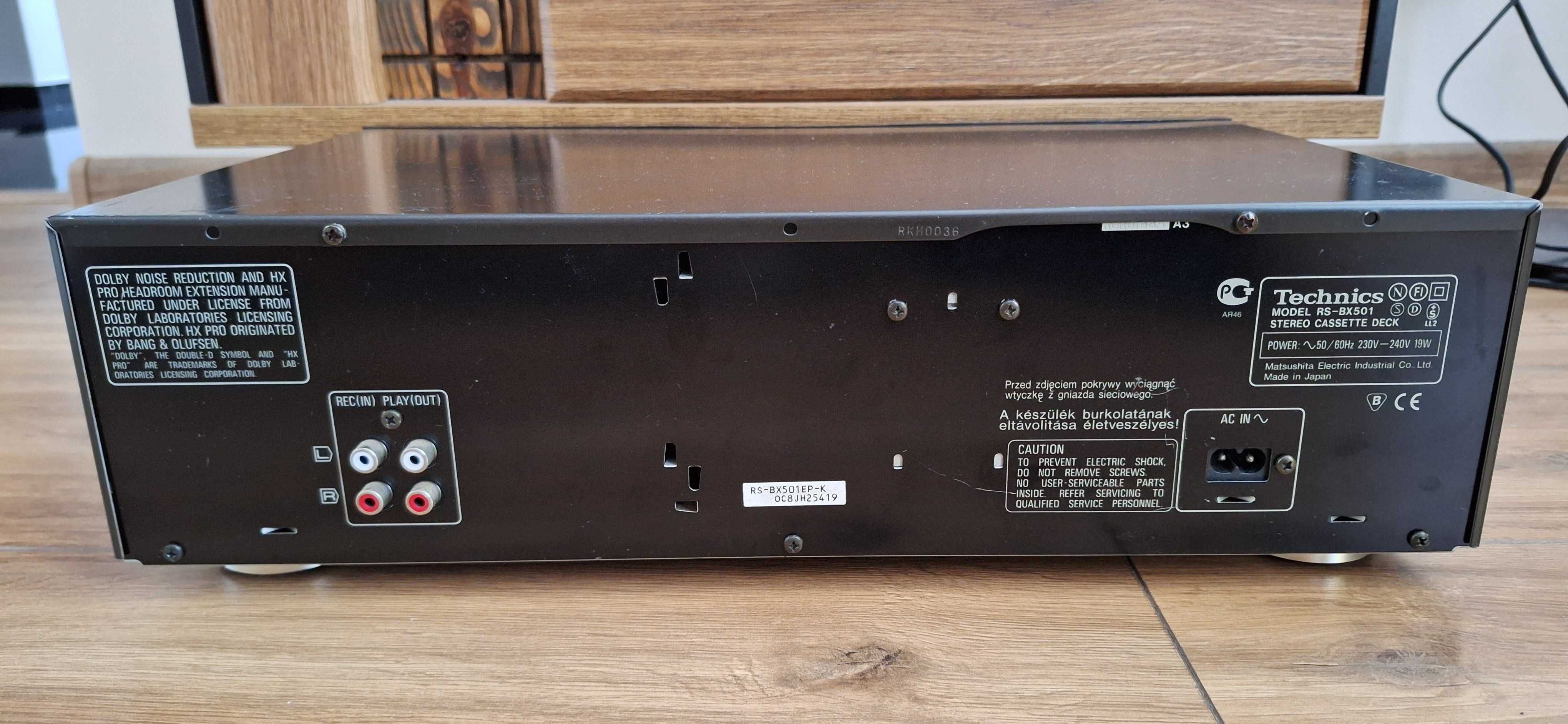 Magnetofon Kasetowy Technics RS-BX501 ! Sprawny Po Serwisie OKAZJA !