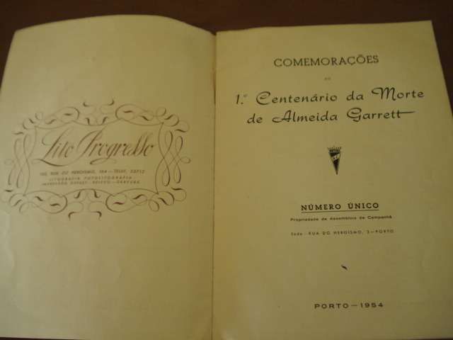 Livro Raro de Almeida Garrett, por Cruz Caldas -1954