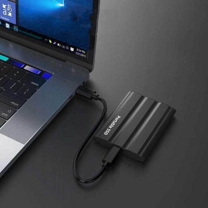 SHL Dysk przenośny 2TB M.2 SSD USB-C slim do TV Xbox PC PS4 PS5