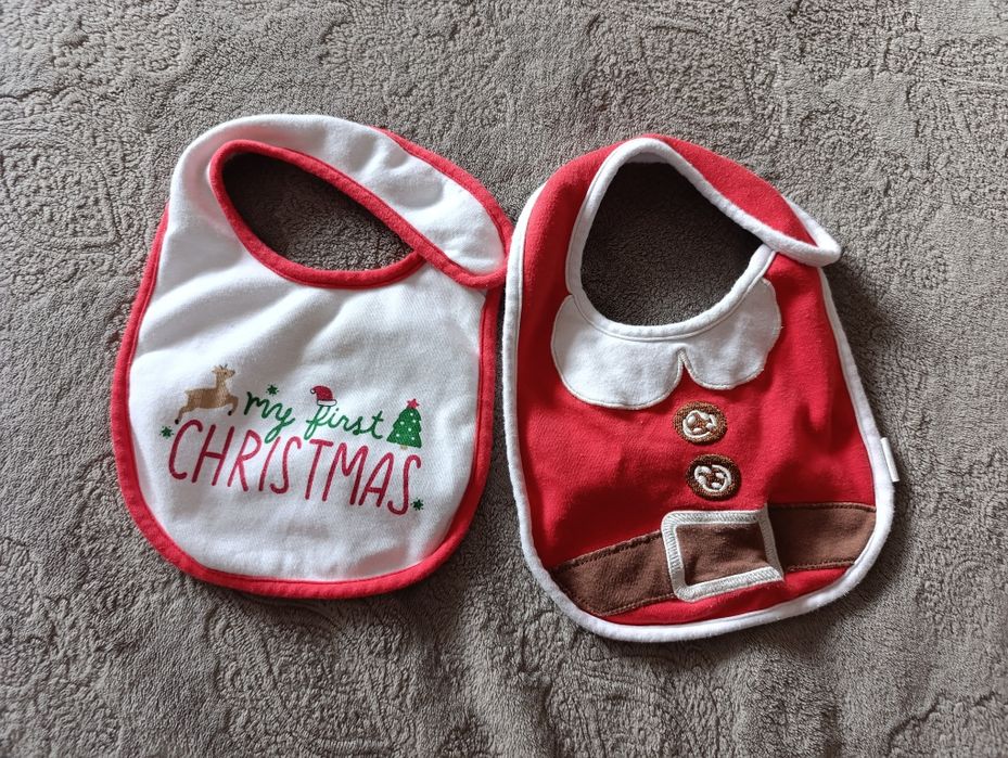 Śliniaki świąteczne Boże Narodzenie Sinsay Mikołaj