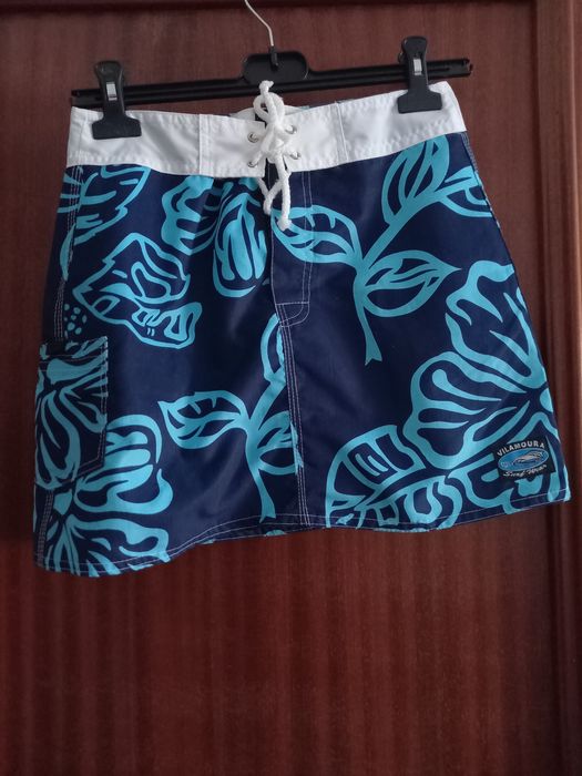 Saia em tons de azul tamanho S