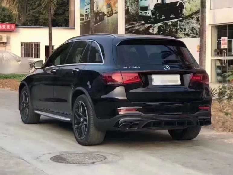 Рестайлинг GLC63 AMG 2022 на Mercedes GLC X253 2015+ Обвес бампер фары