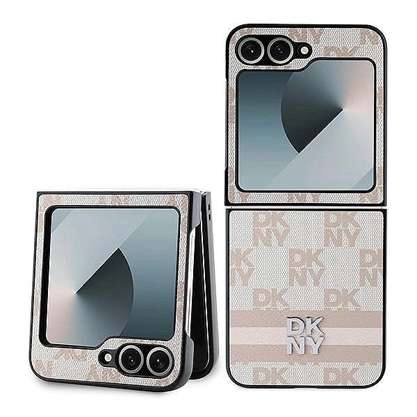 Etui DKNY Chequered Pattern Printed Stripes na Samsung Galaxy Z Flip 6