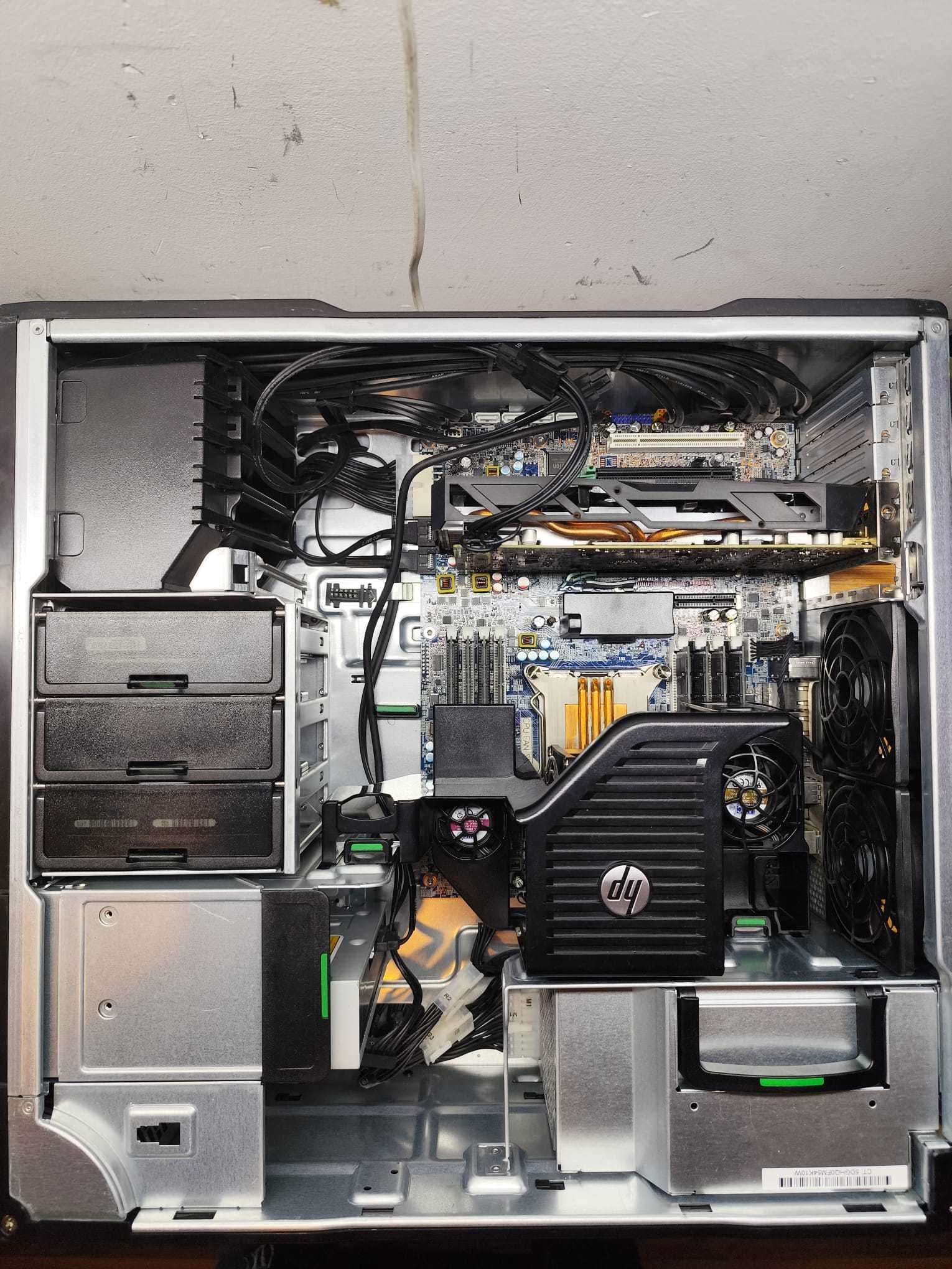 Komputer gamingowy.HP Z620.8rdzeni,128GB RAM+RX580 8GB+monitor+akces