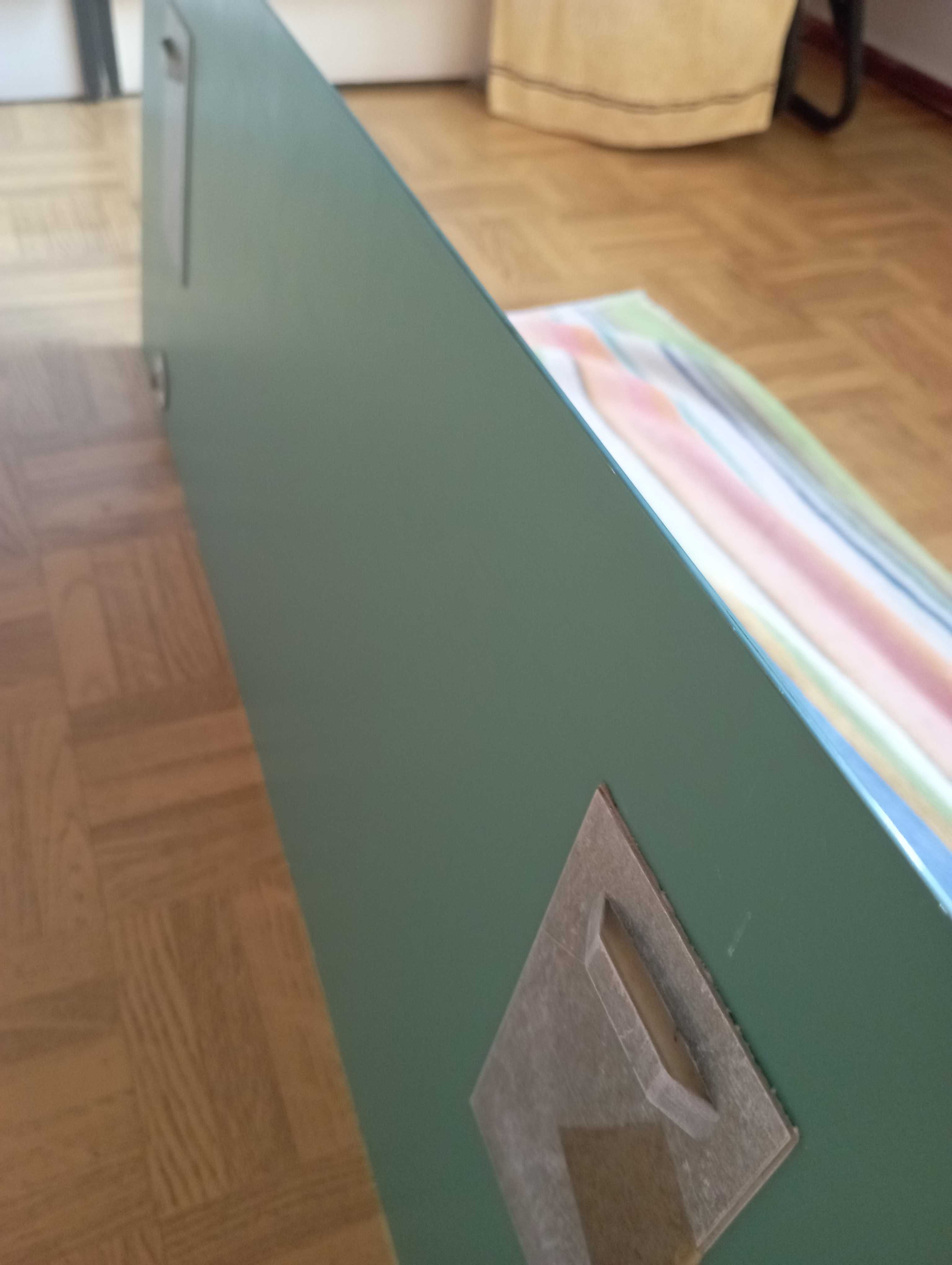 duże lustro łazienkowe z półką szklaną  (komplet)