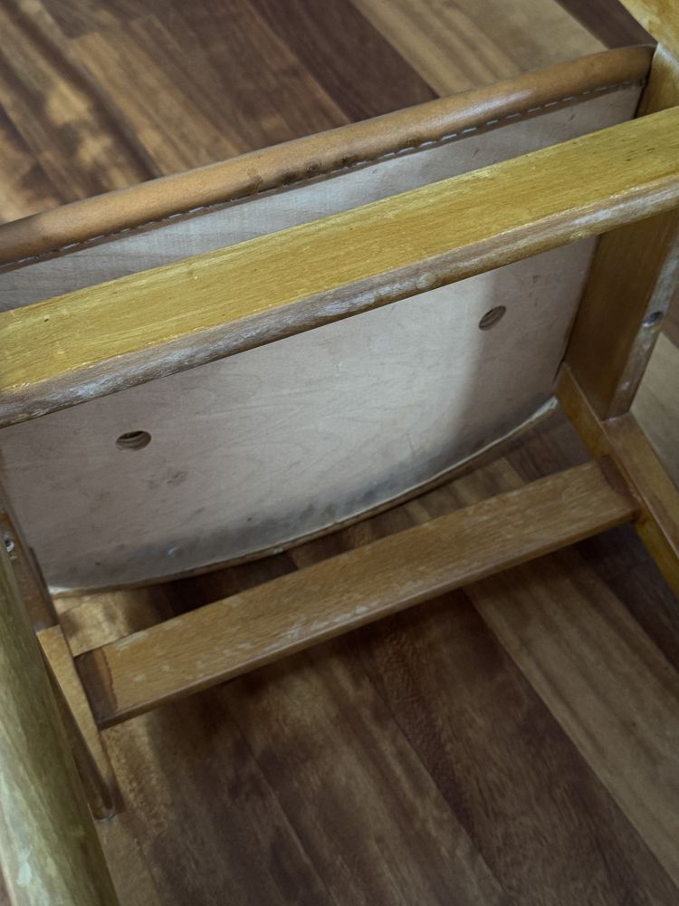 4 duńskie krzesła teak Denmark danish design brązowe