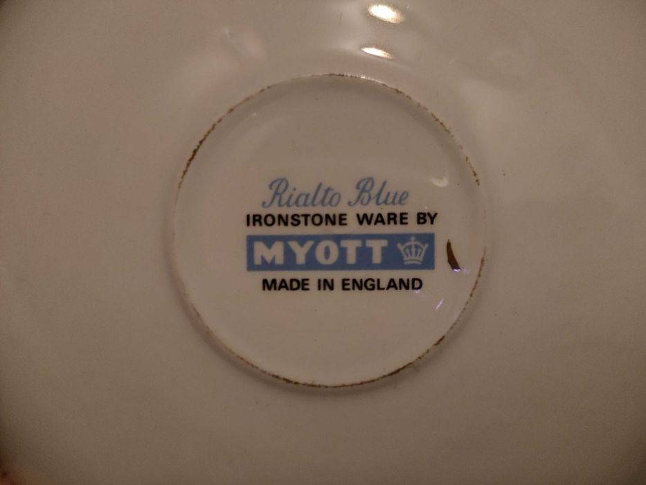 Serviço Inglês Vintage Rialto Blue - Ironstone Ware By Myott