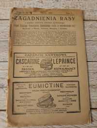 Zagadnienia rasy. Czasopismo z marca 1925 roku. Unikat