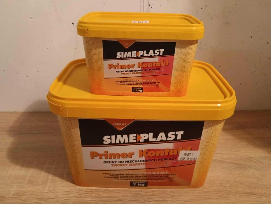 Primer Kontakt grunt szczepny SIME PLAST 7 KG + 1,5 KG - ZESTAW !!!