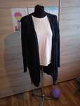 Sweter Tom Tailor sweterek M granatowy narzutka wiskoza
