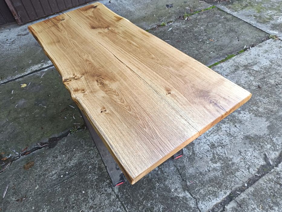 Blat dębowy 149x62 na stół biurko ławę Live Edge 11