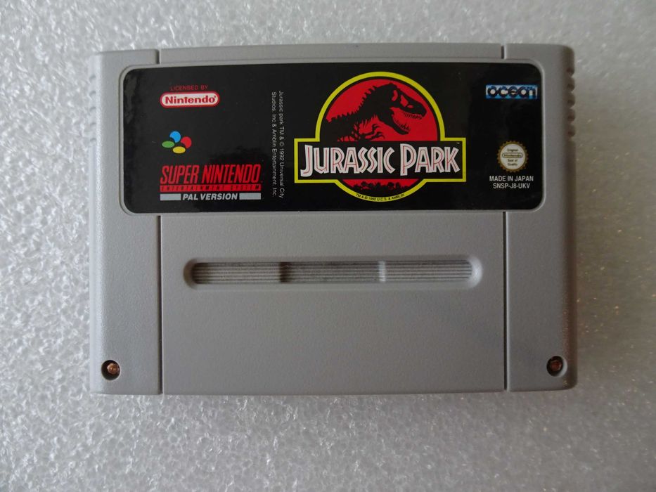 Jogo Super Nintendo SNES Jurassic Park